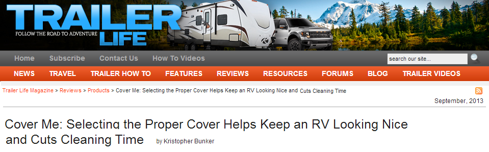 Trailer Life RV Cover Review Trailer Life RV Cover Review